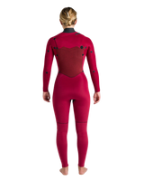 NuWave Solace 5/4/3mm Chest Zip Wetsuit in Black, Forest Green & Mulberry