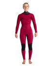 NuWave Solace 5/4/3mm Chest Zip Wetsuit in Black, Forest Green & Mulberry