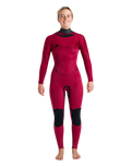 NuWave Solace 5/4/3mm Chest Zip Wetsuit in Black, Forest Green & Mulberry