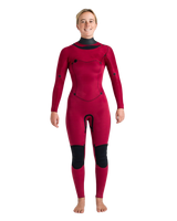 NuWave Solace 5/4/3mm Chest Zip Wetsuit in Black, Forest Green & Mulberry