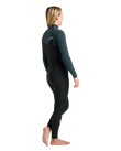 NuWave Solace 5/4/3mm Chest Zip Wetsuit in Black, Forest Green & Mulberry