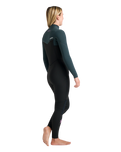 NuWave Solace 5/4/3mm Chest Zip Wetsuit in Black, Forest Green & Mulberry