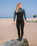 NuWave Solace 5/4/3mm Chest Zip Wetsuit in Black, Forest Green & Mulberry