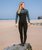 NuWave Solace 5/4/3mm Chest Zip Wetsuit in Black, Forest Green & Mulberry