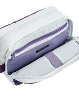 Travel Wash Bag in Heather & Deep Purple