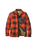 Firelight Sherpa Lined Overshirt in Dark Rust Buffalo Check