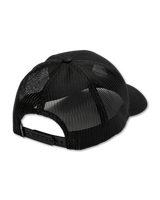 The Volcom Mens Full Stone Cheese Trucker Cap in Black