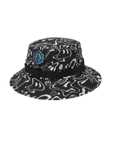 The Volcom Mens Filip Rygalski Boonie Bucket Hat in Black Print