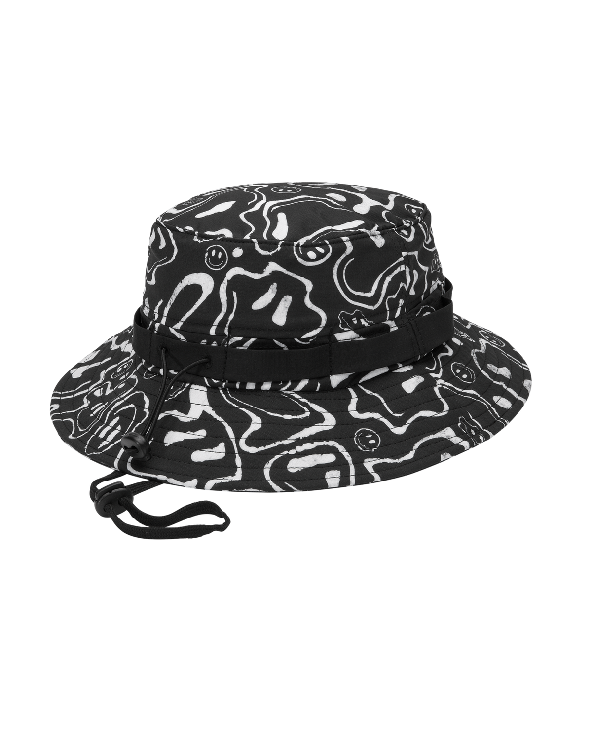 The Volcom Mens Filip Rygalski Boonie Bucket Hat in Black Print