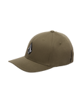 The Volcom Mens Full Stone Flexfit Cap in Earth