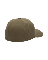 The Volcom Mens Full Stone Flexfit Cap in Earth