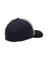 The Volcom Mens Full Stone Heather Flexfit Cap in Storm Blue