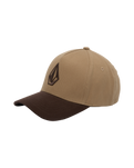 Embroidered Stone Adj Cap in Cacao