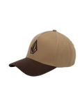 Embroidered Stone Adj Cap in Cacao