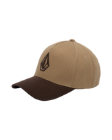 Embroidered Stone Adj Cap in Cacao