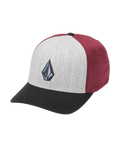 The Volcom Mens Full Stone Heather Flexfit Cap in Dark Slate