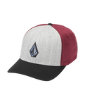 The Volcom Mens Full Stone Heather Flexfit Cap in Dark Slate