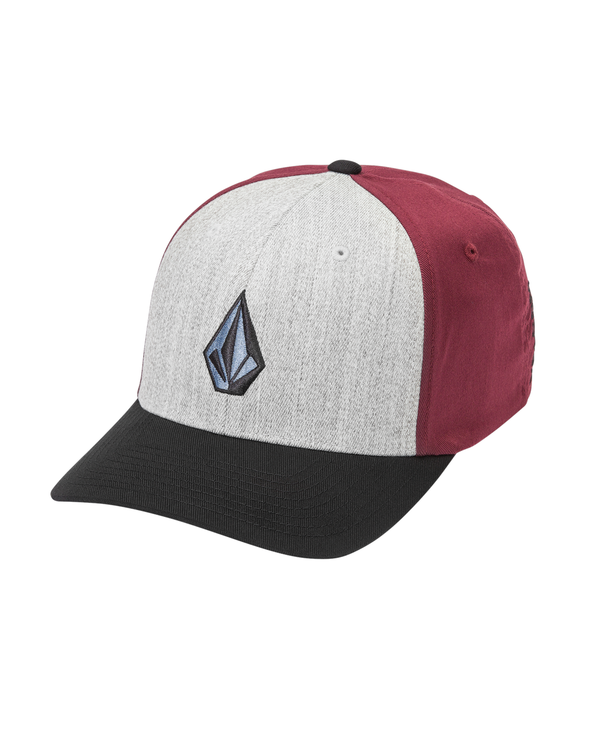The Volcom Mens Full Stone Heather Flexfit Cap in Dark Slate