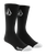 Full Stone Socks (3 Pack) in Black
