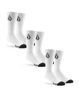 Full Stone Socks (3 Pack) in White