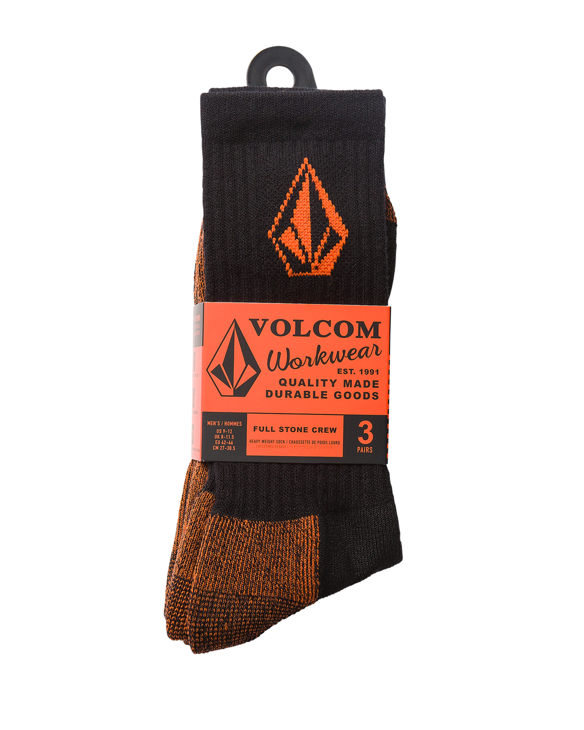 Workwear Socks (3 Pack) in Black