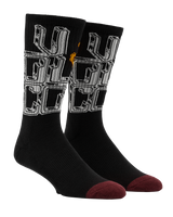 The Volcom Mens Callum Rooney Socks in Black