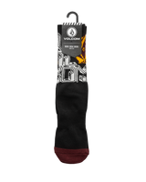 The Volcom Mens Callum Rooney Socks in Black