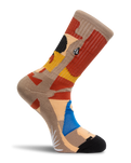 The Volcom Mens Carrau Print Mixer Socks (3 Pack) in Multi