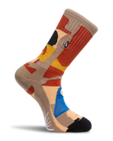 The Volcom Mens Carrau Print Mixer Socks (3 Pack) in Multi