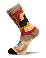 The Volcom Mens Carrau Print Mixer Socks (3 Pack) in Multi