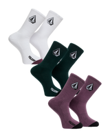 The Volcom Mens Full Stone Mix Socks (3 Packs) in Multi