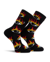 The Volcom Mens Ozzy II Socks in Black