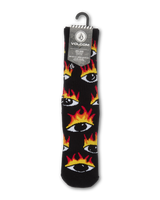 The Volcom Mens Ozzy II Socks in Black