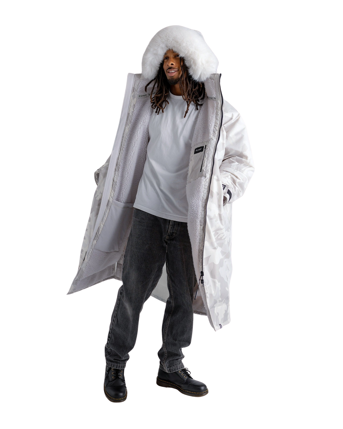 Advance Long Sleeved in Alpine White & Camo