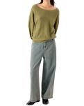 The American Vintage Womens Damsville Jumper in Melange Lizard