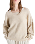 The American Vintage Womens Damsville Jumper in Melange Sand