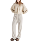 The American Vintage Womens Damsville Jumper in Melange Sand
