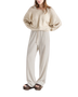 The American Vintage Womens Damsville Jumper in Melange Sand