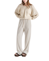 The American Vintage Womens Damsville Jumper in Melange Sand