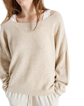 The American Vintage Womens Damsville Jumper in Melange Sand