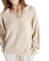 The American Vintage Womens Damsville Jumper in Melange Sand
