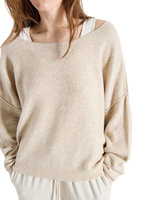 The American Vintage Womens Damsville Jumper in Melange Sand