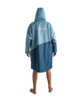 Advance Long Sleeved Changing Robe in Blue & Light Grey