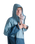Advance Long Sleeved Changing Robe in Blue & Light Grey