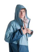 Advance Long Sleeved Changing Robe in Blue & Light Grey