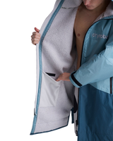 Advance Long Sleeved Changing Robe in Blue & Light Grey