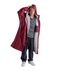 Advance Long Sleeved in Burgundy & Silver Grey