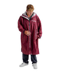 Advance Long Sleeved in Burgundy & Silver Grey