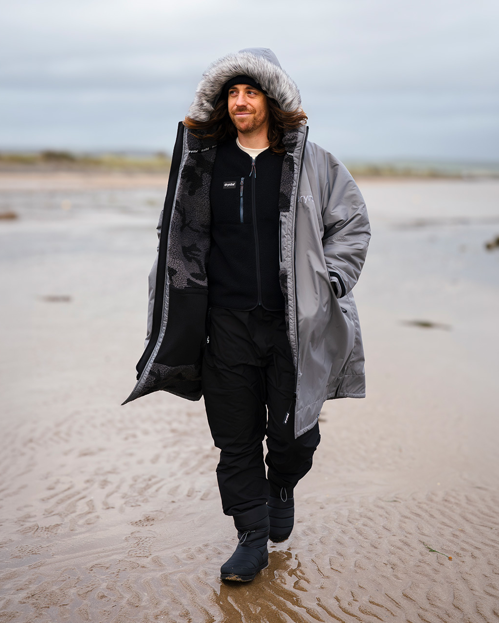 Alpine Advance Changing Robe in Charcoal Grey & Black Camo
