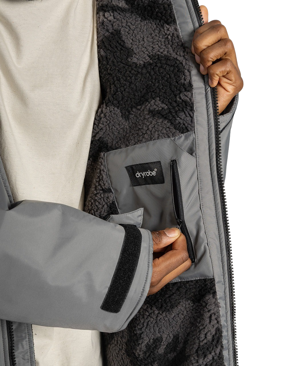 Alpine Advance Changing Robe in Charcoal Grey & Black Camo